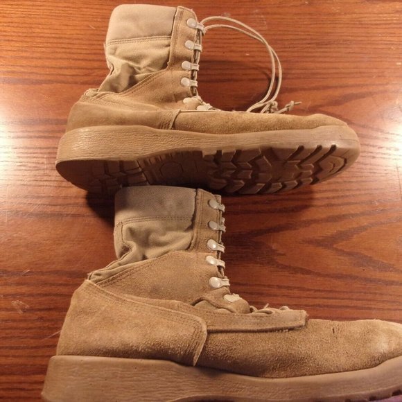 BELLEVILLE HOT WEATHER TAN MILITARY COMBAT BOOTS 390DES SIZE 9 REGULAR SI391 main image 12